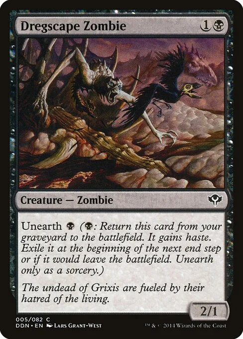 Dregscape Zombie, carta Magic di tipo Creature — Zombie illustrata da Lars Grant-West
