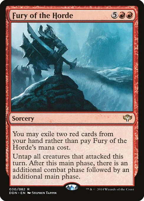 Fury of the Horde, carta Magic di tipo Sorcery illustrata da Stephen Tappin