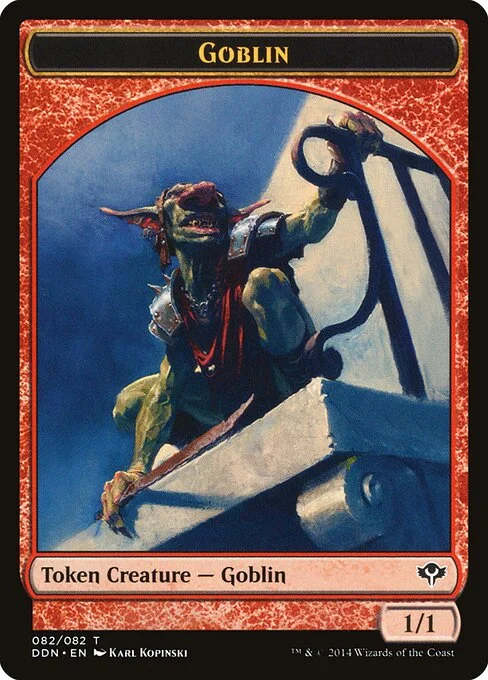Goblin, carta Magic di tipo Token Creature — Goblin illustrata da Karl Kopinski