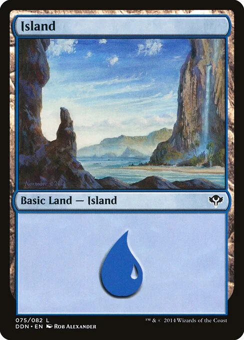 Island, carta Magic di tipo Basic Land — Island illustrata da Rob Alexander