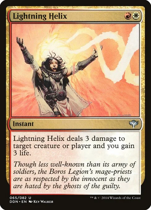 Lightning Helix, carta Magic di tipo Instant illustrata da Kev Walker
