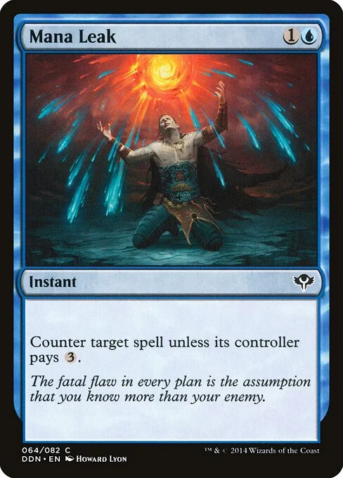 Mana Leak, carta Magic di tipo Instant illustrata da Howard Lyon