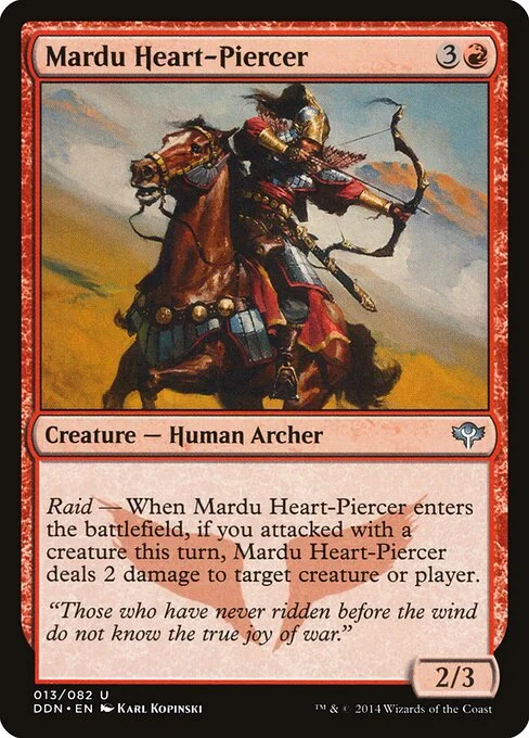 Mardu Heart-Piercer, carta Magic di tipo Creature — Human Archer illustrata da Karl Kopinski