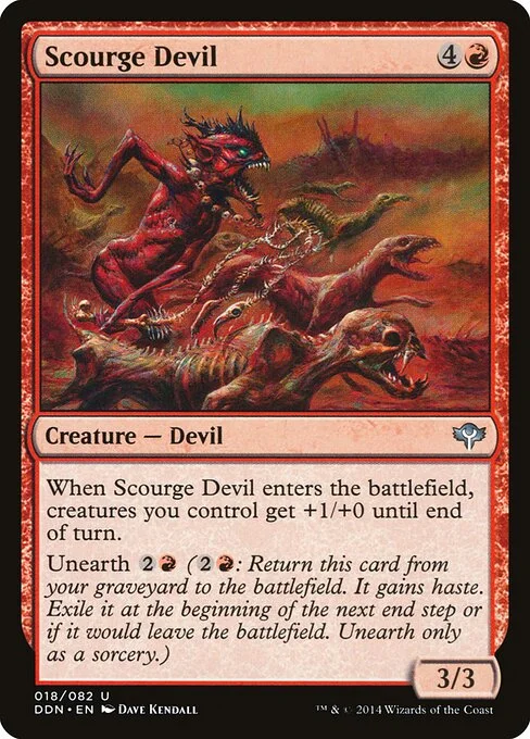 Scourge Devil, carta Magic di tipo Creature — Devil illustrata da Dave Kendall