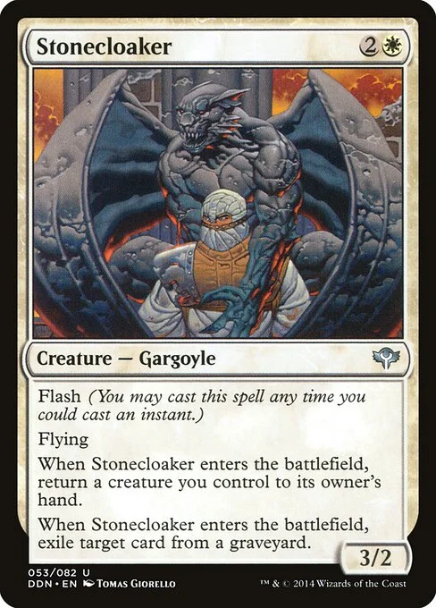 Stonecloaker, carta Magic di tipo Creature — Gargoyle illustrata da Tomas Giorello