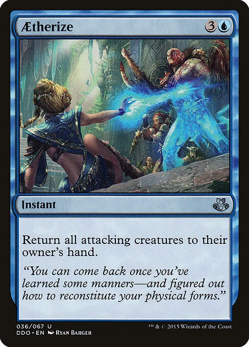 Aetherize, carta Magic di tipo Instant illustrata da Ryan Barger