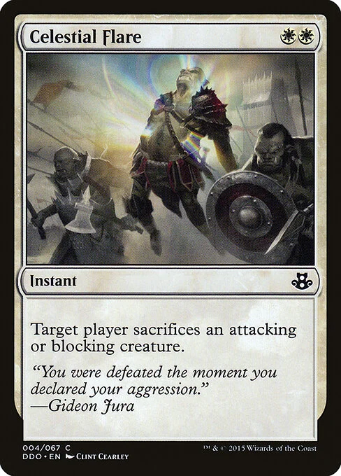 Celestial Flare, carta Magic di tipo Instant illustrata da Clint Cearley