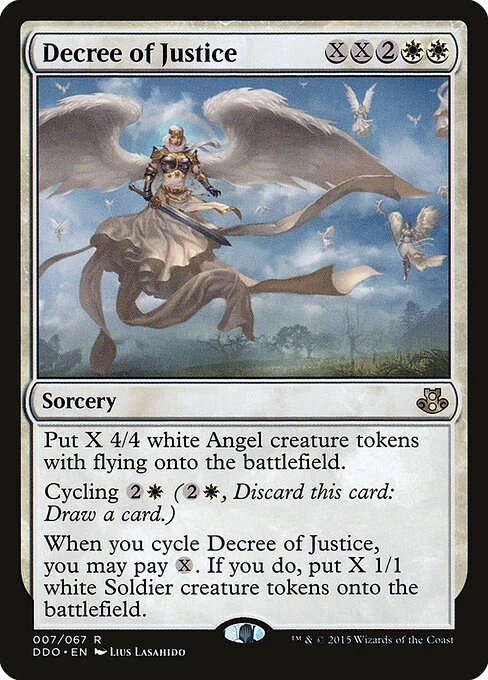 Decree of Justice, carta Magic di tipo Sorcery illustrata da Lius Lasahido
