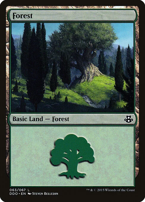 Forest, carta Magic di tipo Basic Land — Forest illustrata da Steven Belledin