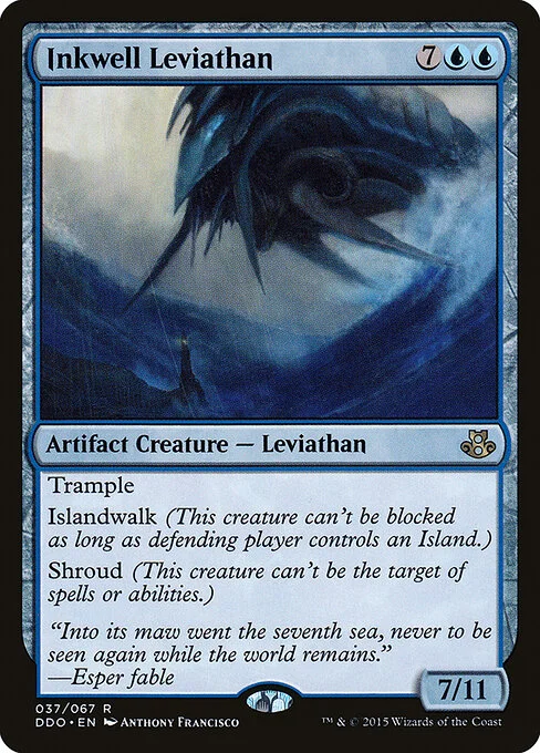 Inkwell Leviathan, carta Magic di tipo Artifact Creature — Leviathan illustrata da Anthony Francisco