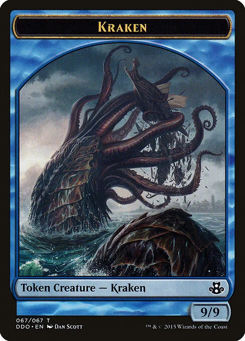 Kraken, carta Magic di tipo Token Creature — Kraken illustrata da Dan Murayama Scott