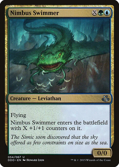 Nimbus Swimmer, carta Magic di tipo Creature — Leviathan illustrata da Howard Lyon