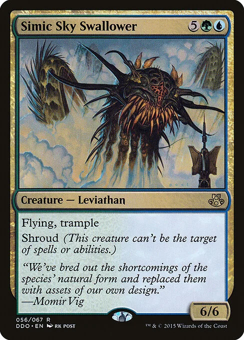Simic Sky Swallower, carta Magic di tipo Creature — Leviathan illustrata da rk post