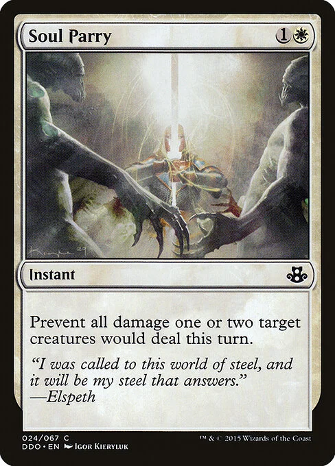 Soul Parry, carta Magic di tipo Instant illustrata da Igor Kieryluk