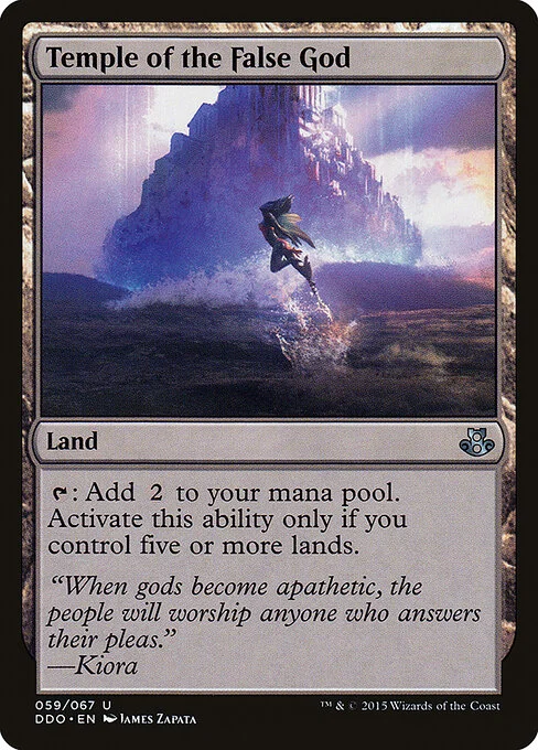 Temple of the False God, carta Magic di tipo Land illustrata da James Zapata