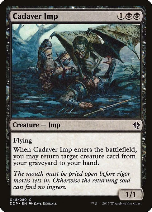 Cadaver Imp, carta Magic di tipo Creature — Imp illustrata da Dave Kendall