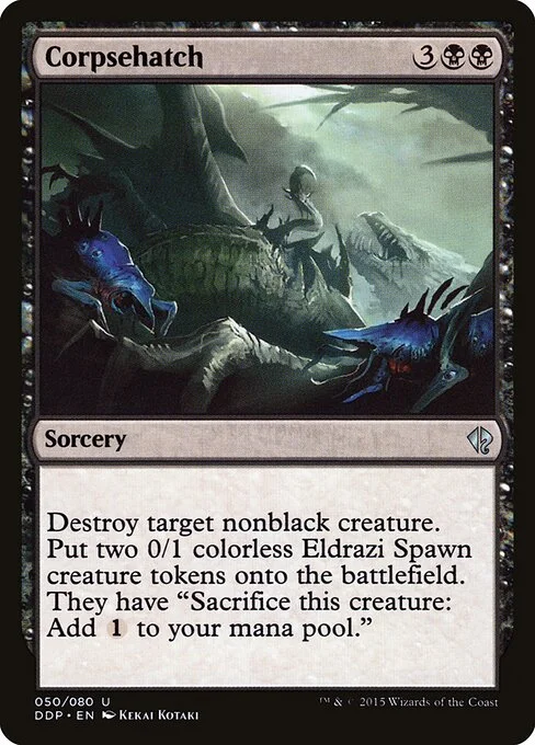 Corpsehatch, carta Magic di tipo Sorcery illustrata da Kekai Kotaki