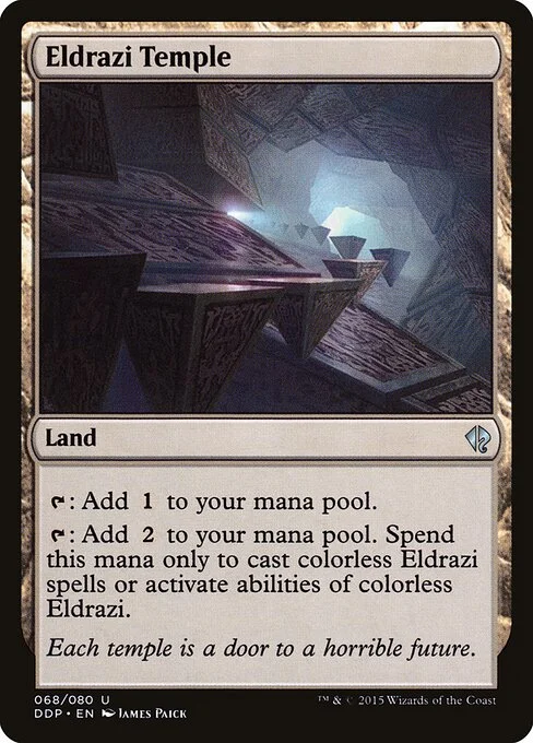 Eldrazi Temple, carta Magic di tipo Land illustrata da James Paick