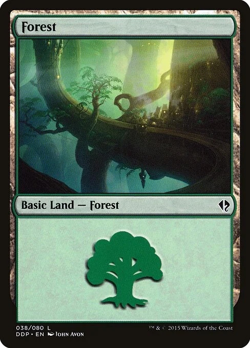 Forest, carta Magic di tipo Basic Land — Forest illustrata da John Avon