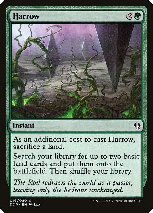 Harrow, carta Magic di tipo Instant illustrata da Izzy