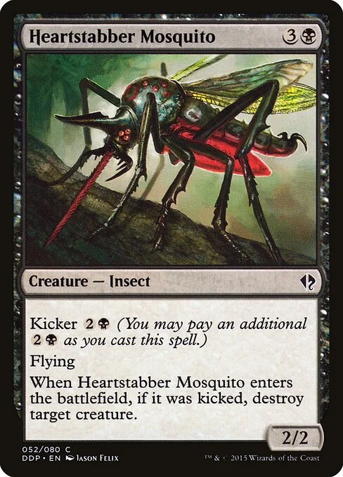 Heartstabber Mosquito, carta Magic di tipo Creature — Insect illustrata da Jason Felix