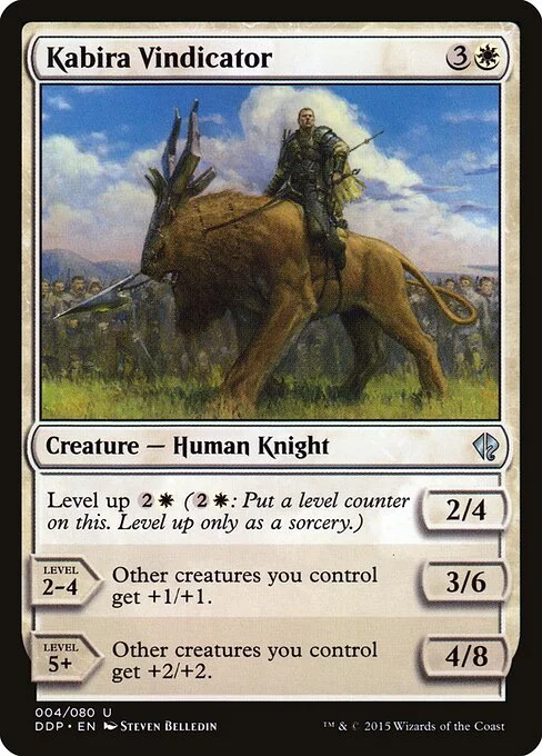 Kabira Vindicator, carta Magic di tipo Creature — Human Knight illustrata da Steven Belledin