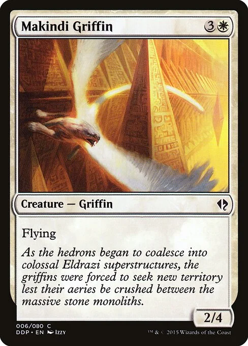 Makindi Griffin, carta Magic di tipo Creature — Griffin illustrata da Izzy