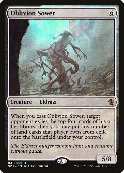 Oblivion Sower, carta Magic di tipo Creature — Eldrazi illustrata da Aleksi Briclot
