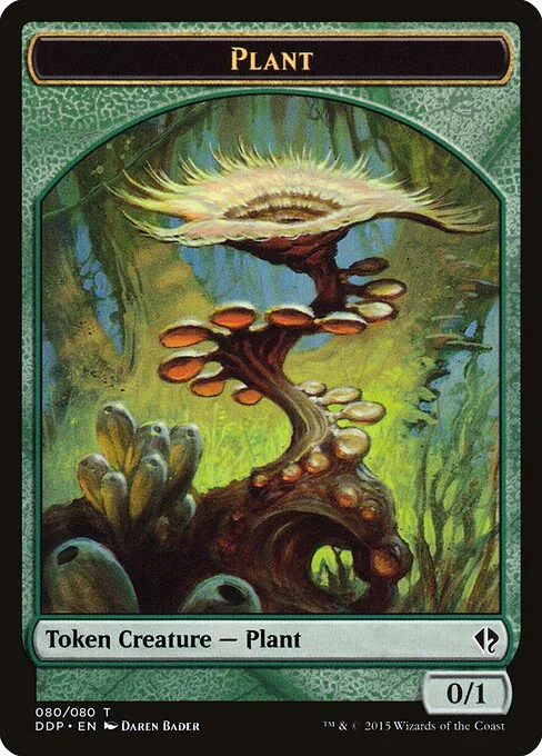 Plant, carta Magic di tipo Token Creature — Plant illustrata da Daren Bader
