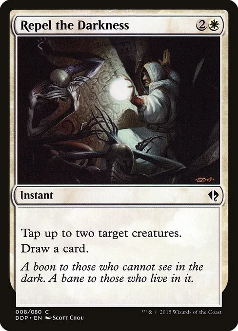 Repel the Darkness, carta Magic di tipo Instant illustrata da Scott Chou