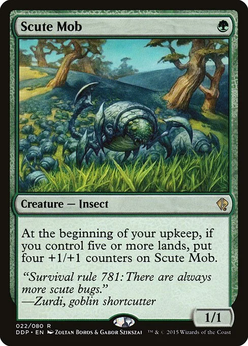 Scute Mob, carta Magic di tipo Creature — Insect illustrata da Zoltan Boros & Gabor Szikszai