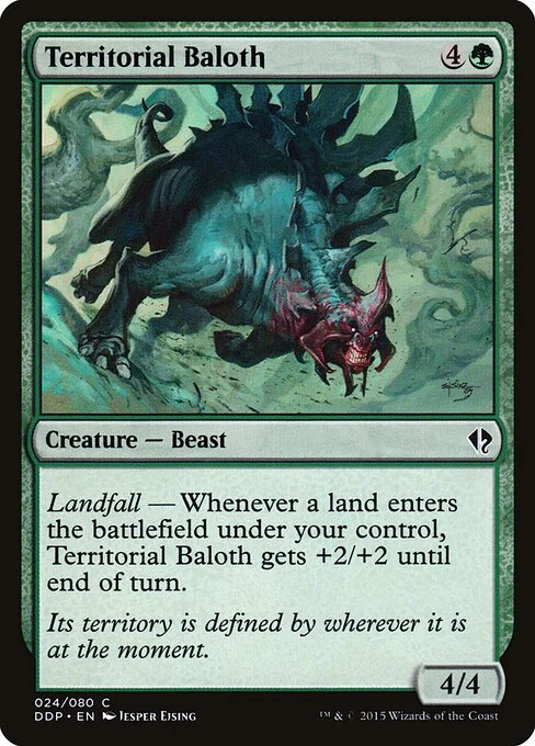 Territorial Baloth, carta Magic di tipo Creature — Beast illustrata da Jesper Ejsing