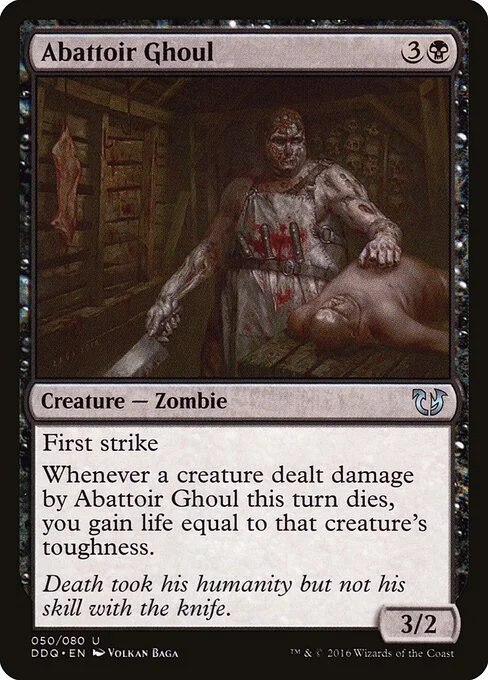 Abattoir Ghoul, carta Magic di tipo Creature — Zombie illustrata da Volkan Baǵa