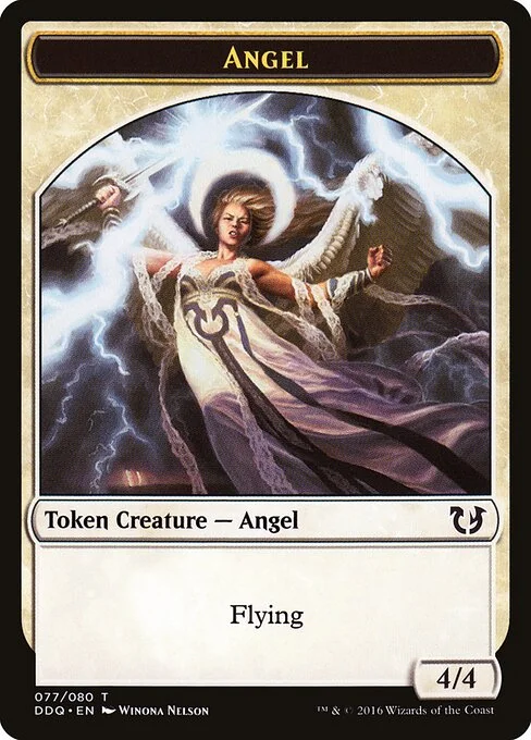 Angel, carta Magic di tipo Token Creature — Angel illustrata da Winona Nelson