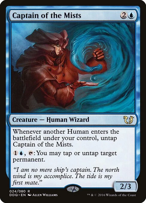 Captain of the Mists, carta Magic di tipo Creature — Human Wizard illustrata da Allen Williams