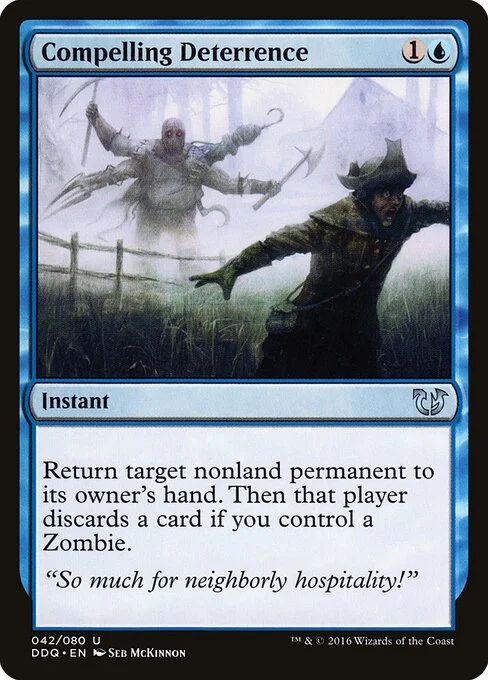 Compelling Deterrence, carta Magic di tipo Instant illustrata da Seb McKinnon