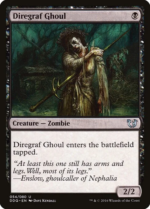Diregraf Ghoul, carta Magic di tipo Creature — Zombie illustrata da Dave Kendall