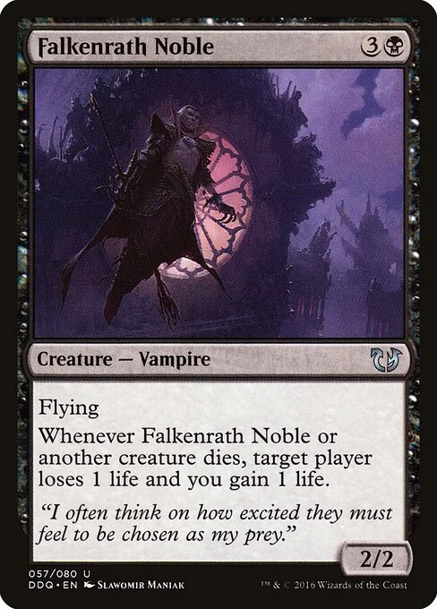 Falkenrath Noble, carta Magic di tipo Creature — Vampire Noble illustrata da Slawomir Maniak