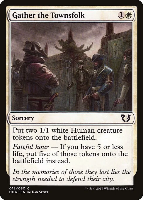 Gather the Townsfolk, carta Magic di tipo Sorcery illustrata da Dan Murayama Scott