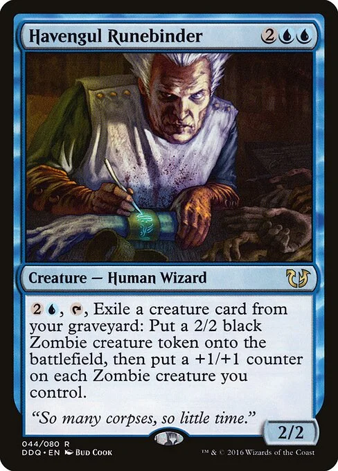 Havengul Runebinder, carta Magic di tipo Creature — Human Wizard illustrata da Bud Cook