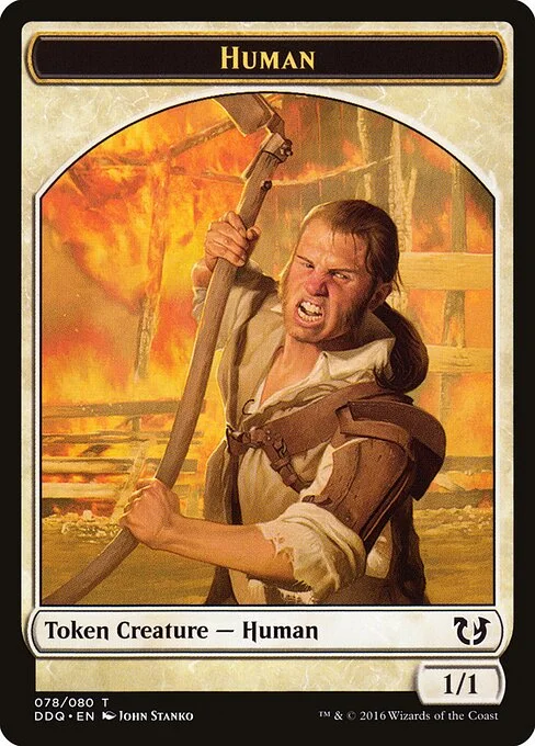 Human, carta Magic di tipo Token Creature — Human illustrata da John Stanko
