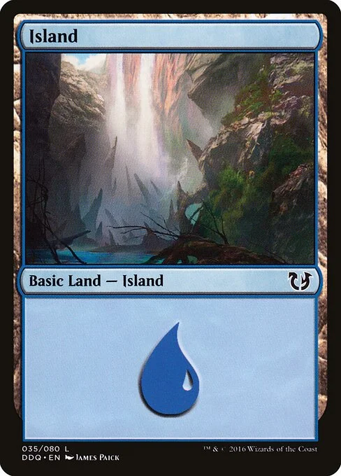 Island, carta Magic di tipo Basic Land — Island illustrata da James Paick