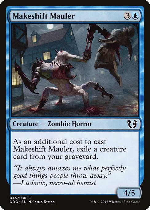 Makeshift Mauler, carta Magic di tipo Creature — Zombie Horror illustrata da James Ryman