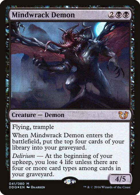 Mindwrack Demon, carta Magic di tipo Creature — Demon illustrata da Daarken