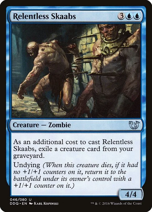 Relentless Skaabs, carta Magic di tipo Creature — Zombie illustrata da Karl Kopinski