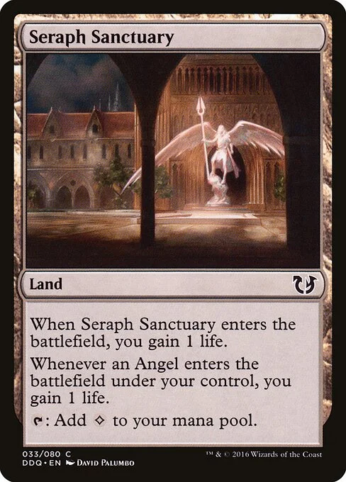 Seraph Sanctuary, carta Magic di tipo Land illustrata da David Palumbo