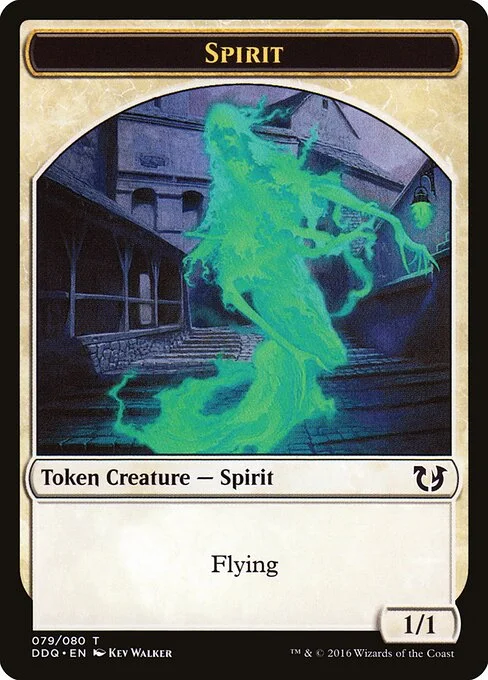 Spirit, carta Magic di tipo Token Creature — Spirit illustrata da Kev Walker