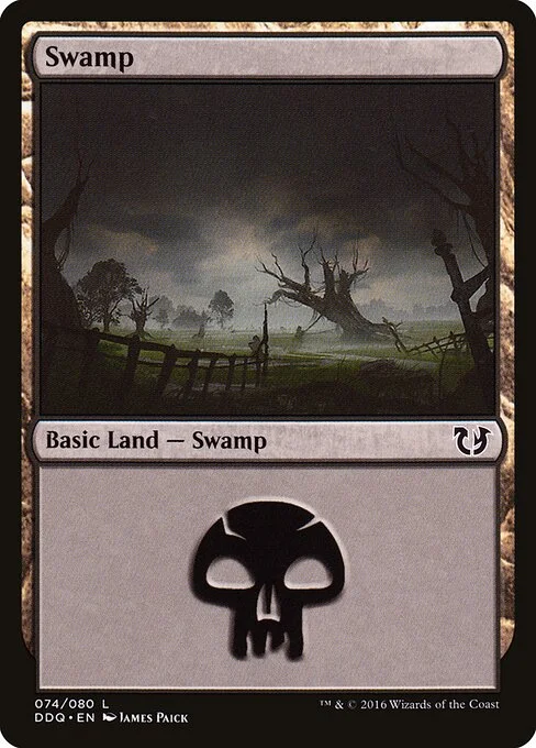 Swamp, carta Magic di tipo Basic Land — Swamp illustrata da James Paick