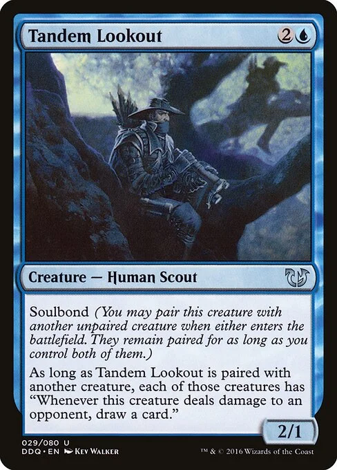 Tandem Lookout, carta Magic di tipo Creature — Human Scout illustrata da Kev Walker