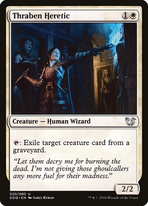 Thraben Heretic, carta Magic di tipo Creature — Human Wizard illustrata da James Ryman